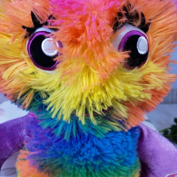 2016 Build A Bear Pink Tie Dye Monster Mixer Plush Stuffed Animal 17" - Picture 2 of 10